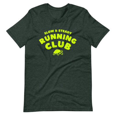 Slow & Steady Logo T-shirt Heather Forest Green